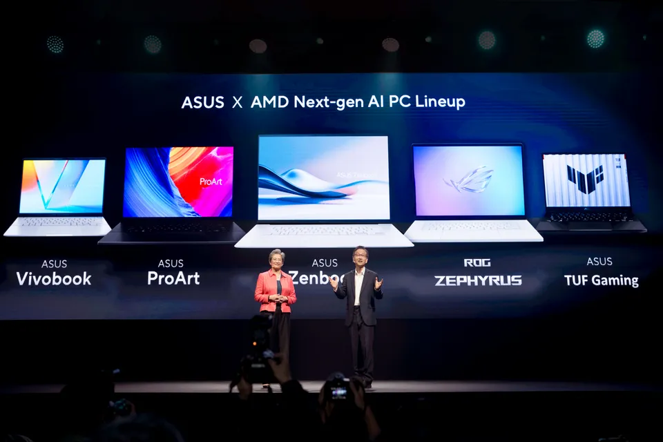 ASUS Chairman Jonney Shih Teases ASUS’ Brand New Range of Cutting Edge AI PCs Powered by 3rd Gen AMD Ryzen AI Processors.