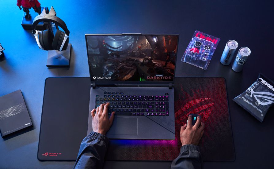 A gamer enjoys the games with powerful Strix G laptop