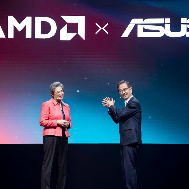 Asus Chairman Jonney Shih Joins Amd Ceo Lisa Su on Stage During the Amd Computex 2024 Opening Keynote.