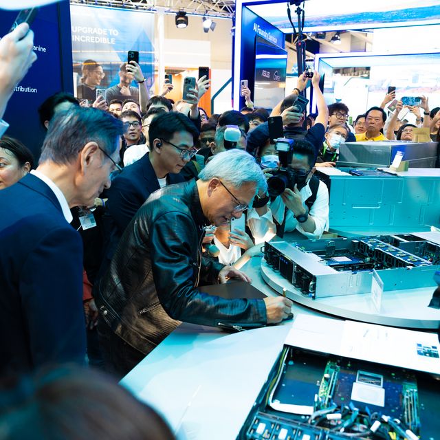 3. Nvidia Ceo Jensen Huang Signs an Asus Pro Art P16 Copilot+ Pc.