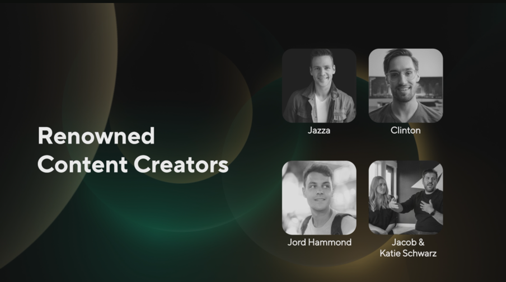 Expert jury from a wide range of creative fields: industry pros including visual artist Reuben Wu, producer and actor Abbi Jacobson, and YouTube star Jazza