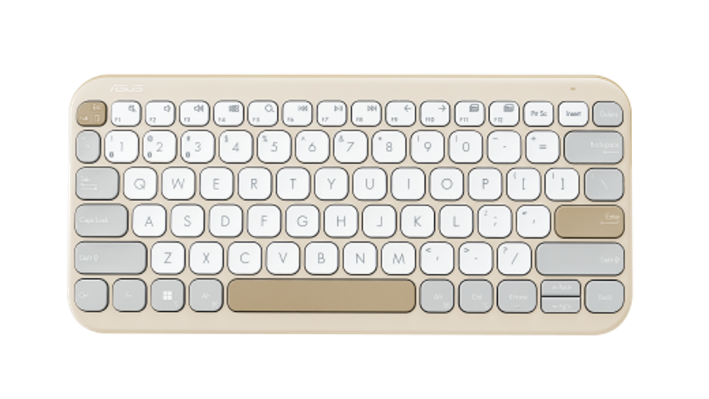 ASUS Marshmallow Keyboard KW100_Product Photo_Oat Milk_Design