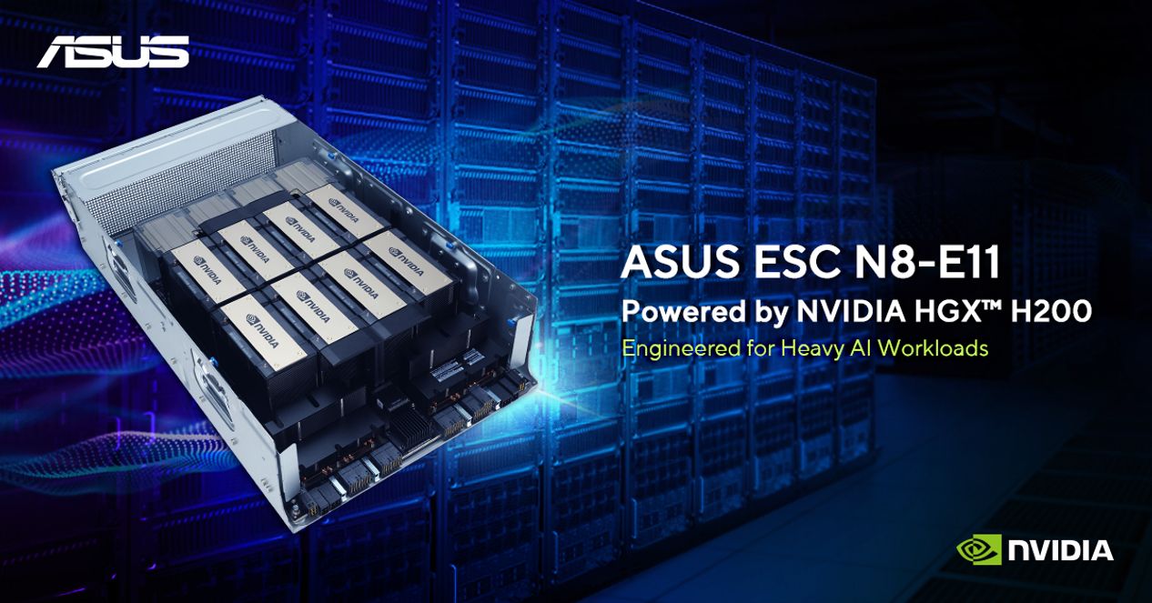 ASUS Announces ESC N8-E11 AI Server with NVIDIA HGX H200 | ASUS Pressroom