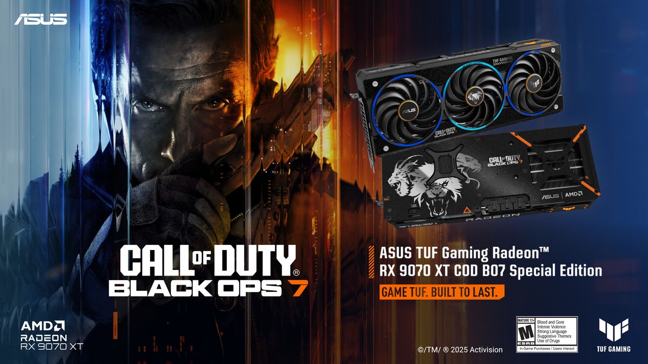 ASUS TUF Gaming Unveils Call of Duty Black Ops 7 Edition AMD Radeon RX 9070 XT - Banner