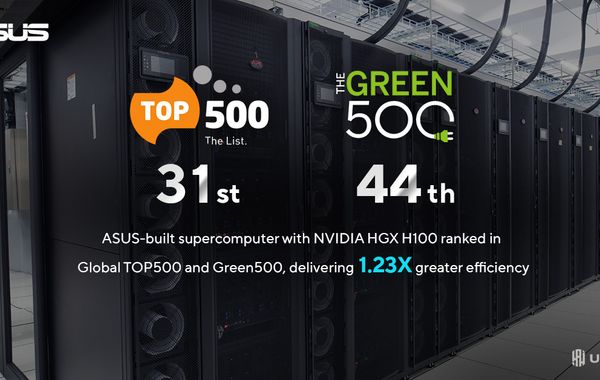 ASUS-Built Supercomputer With NVIDIA HGX H100 Ranked in Global TOP500 and Green500 