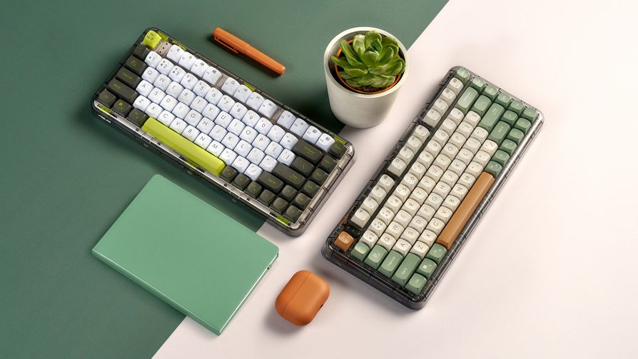 華碩首款機械式鍵盤Jelly75，以罕見的撞色設計登場，帶來「曠野橙」與「電流綠」兩款設計。